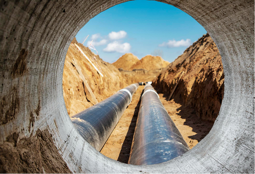 Pipeline network monitored by Klarian